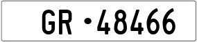 Trailer License Plate